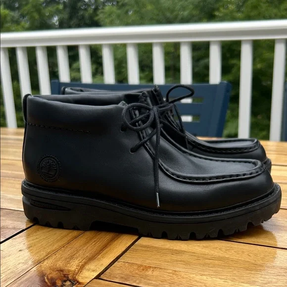 NWT Timberland Chukka Boots Mens 8.5 Black Lace Ip Chunky 41050 Rugged Street 2 - Picture 2 of 7